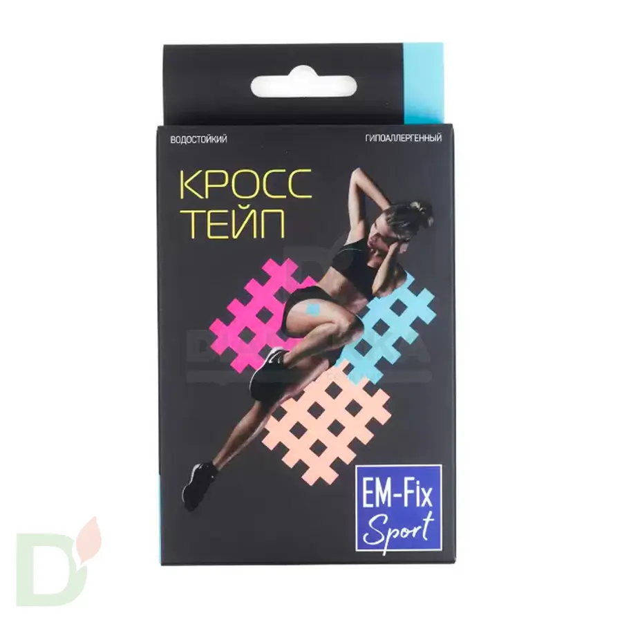 Кросс тейп водостойкий EM-Fix Sport  голубой