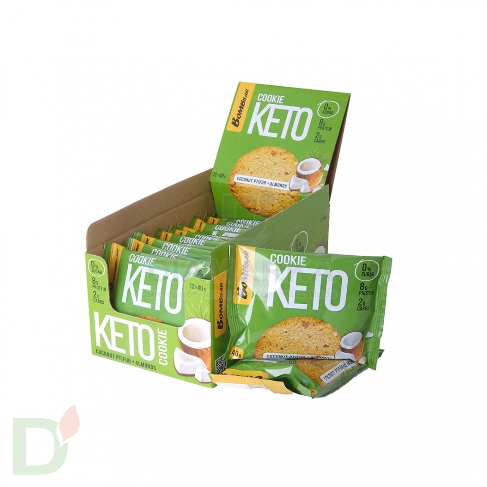 Печенье BOMBBAR Кето кокос с миндалем 40гр.