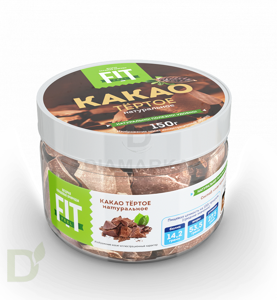 Какао-тёртое FitFeel банка, 150г