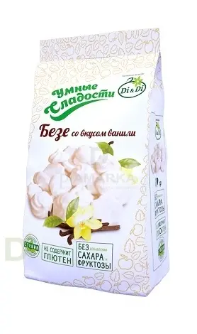 Безе без сахара Умные сладости Ваниль 70гр. в интернет-магазине