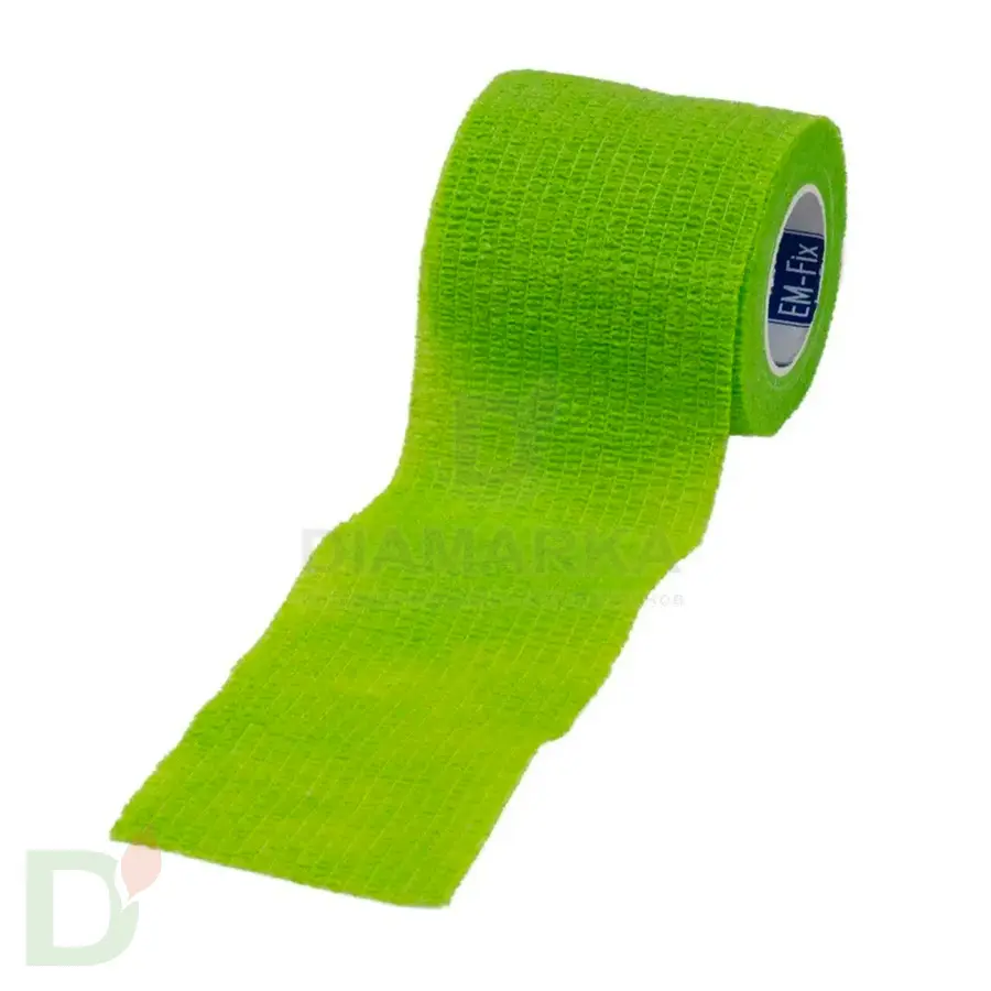 Бинт эластичный когезивный EM-fix krep Лайм, 5 см х 4,5 м в интернет-магазине