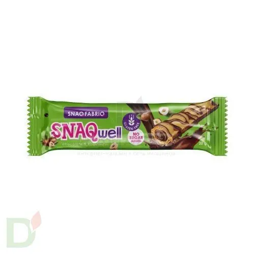 Батончик Snaq Fabriq вафельный с шоколадно-ореховой пастой БЕЗ САХАРА 20гр. в интернет-магазине