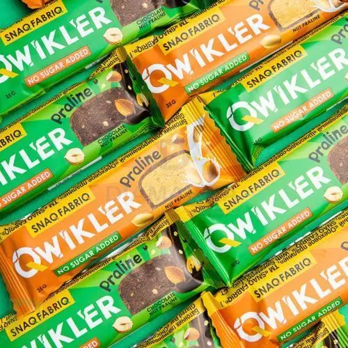 Батончик глазированный Snaq Fabriq QWIKLER Шоколадно-Ореховое пралине, 35 гр в интернет-магазине