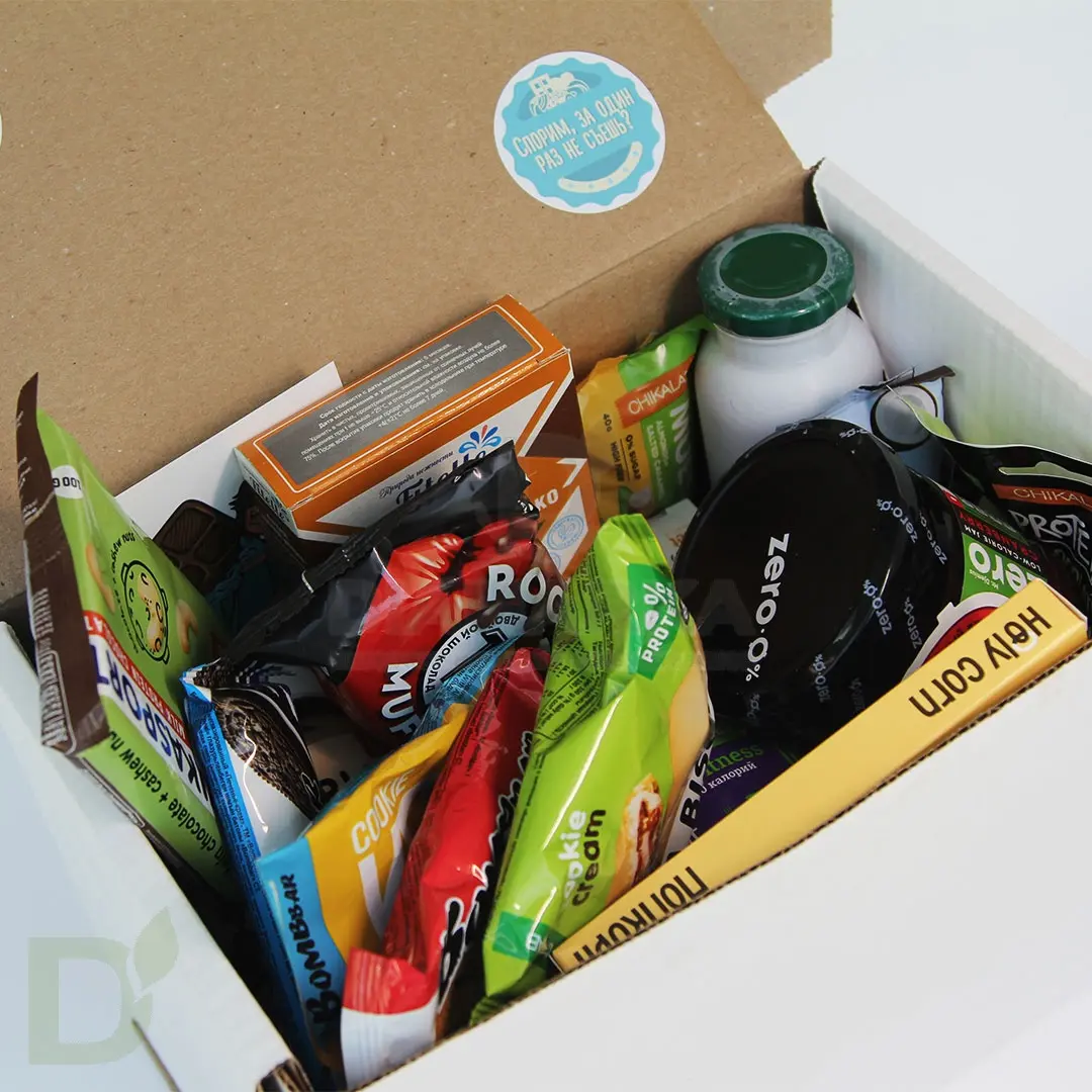 Бокс большой с полезными продуктами "ПП-box Спорим, за один раз не съешь?"