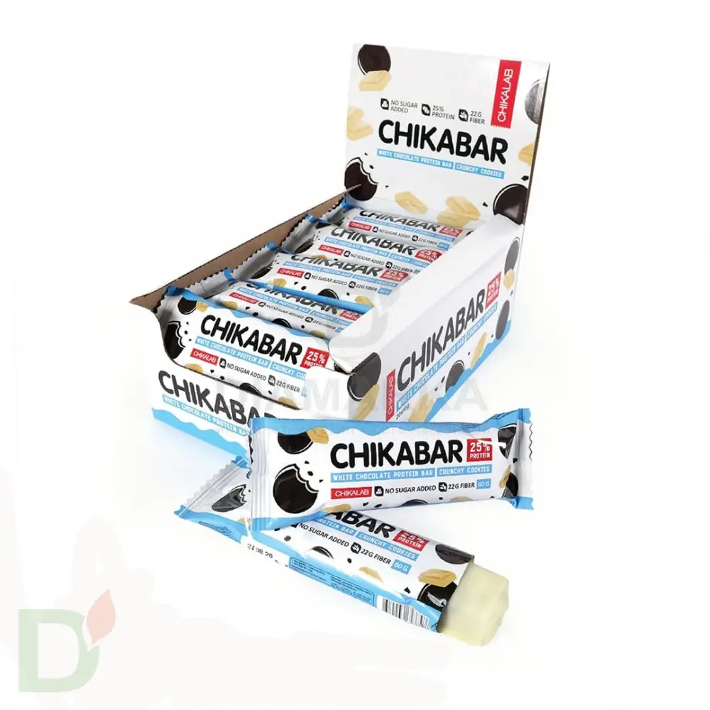 Батончик CHIKALAB глазированный с начинкой Хрустящее печенье 60гр. в интернет-магазине