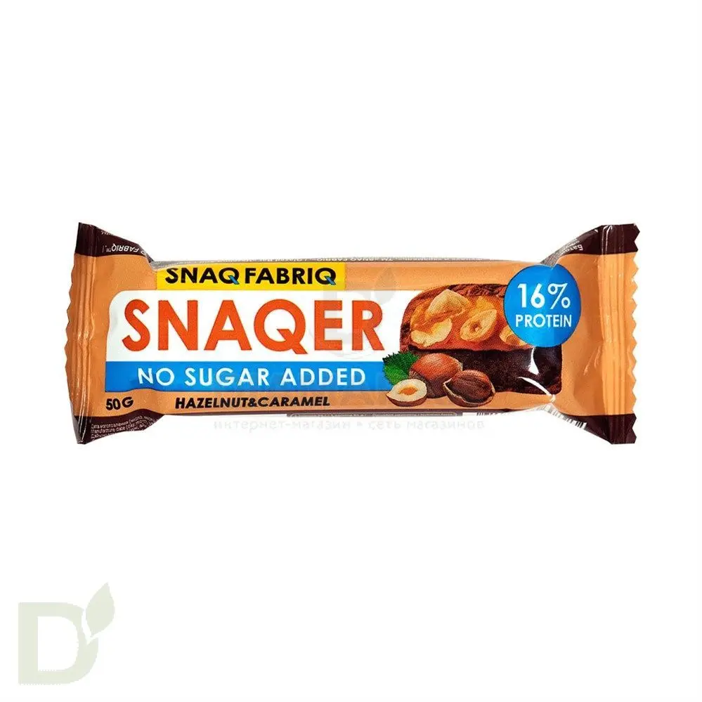 Батончик Snaq Fabriq глазированный Фундук и карамель 50гр. в интернет-магазине